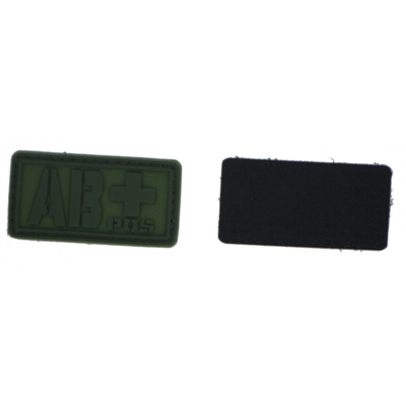 Patch PVC groupe sanguin AB+ olive