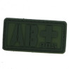 Patch PVC groupe sanguin AB+ olive