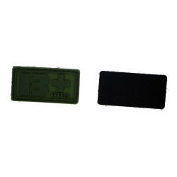 Patch PVC groupe sanguin B+ olive