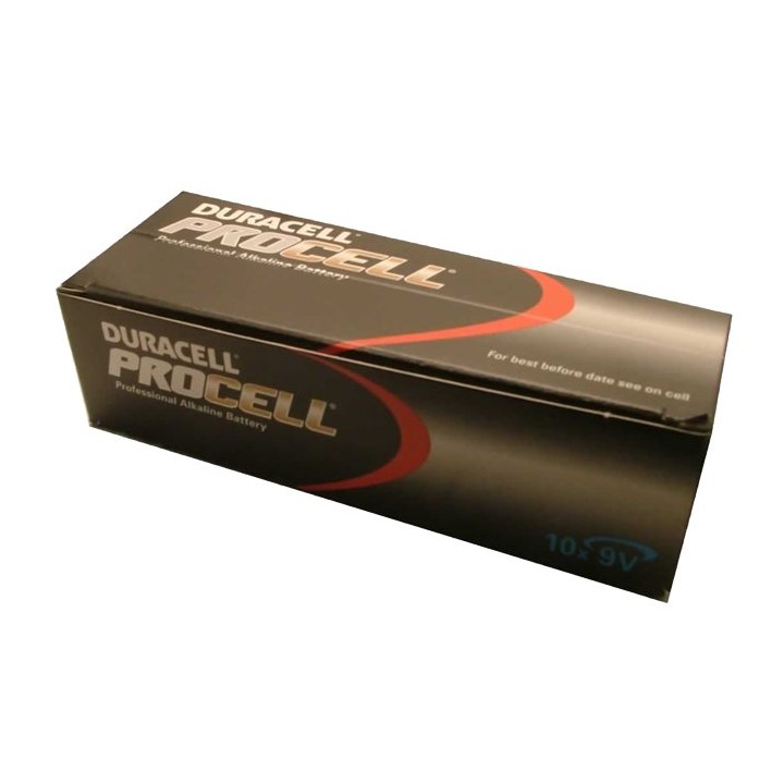 Lot de 10 Piles Duracell 9V