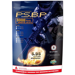 Sachet 3000 billes airsoft pas cher Perfect BB 0,25g
