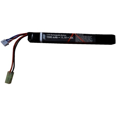 Battery, 11,1V 1500 mAh, LI-PO, single stick type