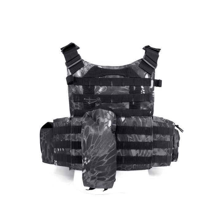 Kryptek Camo Color Molle Combat Strike Plate Carrier Airsoft Tactical V Black Eagle Corporation
