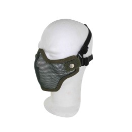Airsoft Strike Half Face Tactical Military Bravo Strike Wire Mesh Mask OD 