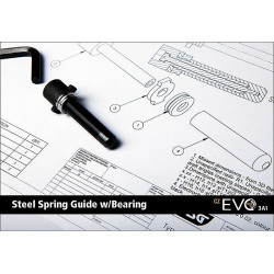 steel spring guide asg 18163 pour cz scorpion evo 3 a1