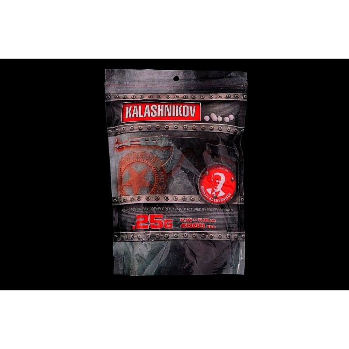 Billes Airsoft 0.25g Kalashnikov : Haute Précision pour AEG | Boutique Airsoft Atlantic