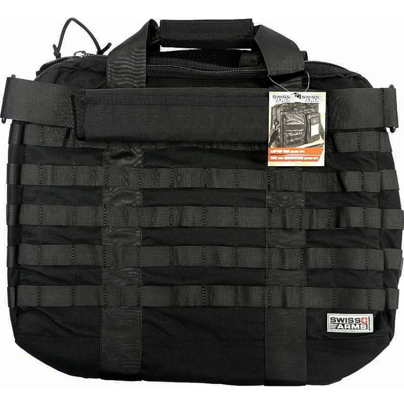 Sacoche SWISS ARMS Tactique Noire pour Ordinateur Portable 15''