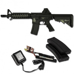 COLT M4 CQB Nylon Fibre elec. 6mm & 2 chargeurs...