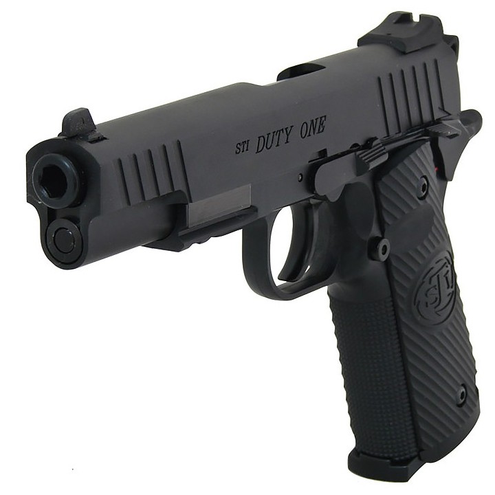 Vue avant du pistolet airsoft STI Duty One, modèle ASG