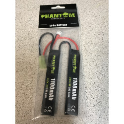 Batterie PHANTOM Li-Po 7,4V 1100mah 2 sitcks 20C