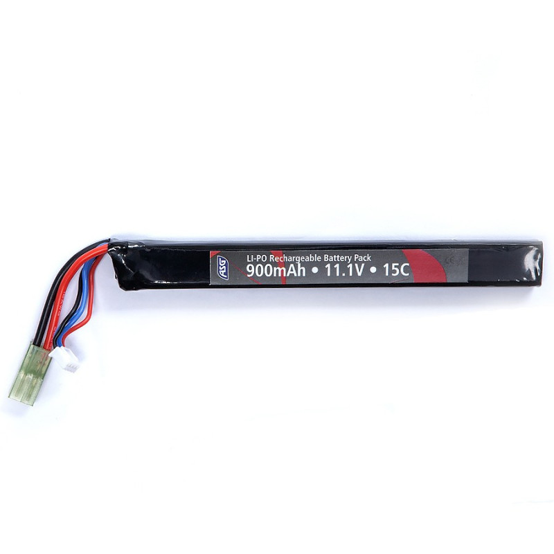 Battery, 11,1V 900 mAh, LI-PO, single stick