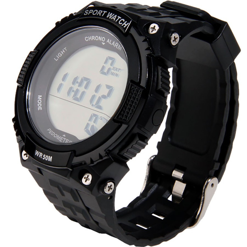 MONTRE TACTIQUE PODOMETRE NOIRE
