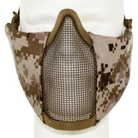 Metal Mesh pad with cheek pad Digital Desert
