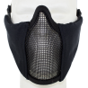 Metal Mesh pad with cheek pad Black