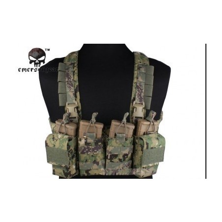 Airsoft Veste Porte chargeurs Easy Chest Rig - AOR2 500D - Emerson