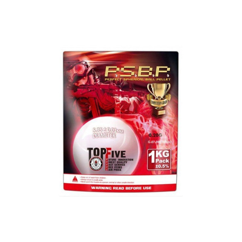 BILLES GG 0.20 GRS SACHET DE 1 KG ( blanche )