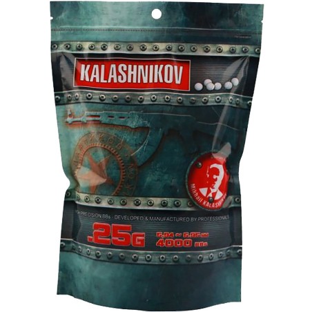 Kalashnikov 0.25g Airsoft BBs: High Precision for AEG | Airsoft Atlantic Shop