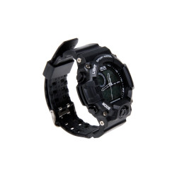 MONTRE TACTIQUE ANALOGIQUE ET DIGITALE NOIRE