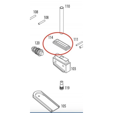 Magazine Base Seal for KSC / KWA TT-33