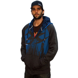 Veste a capuche Empire ZE Splash Blue XXL