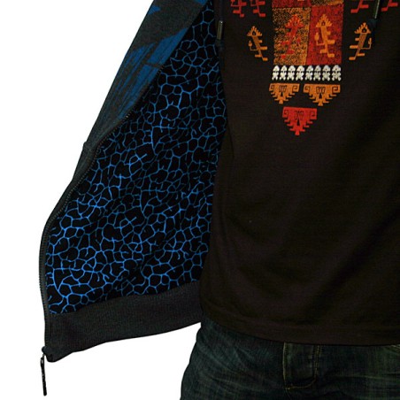 Veste a capuche Empire ZE Splash Blue XXL