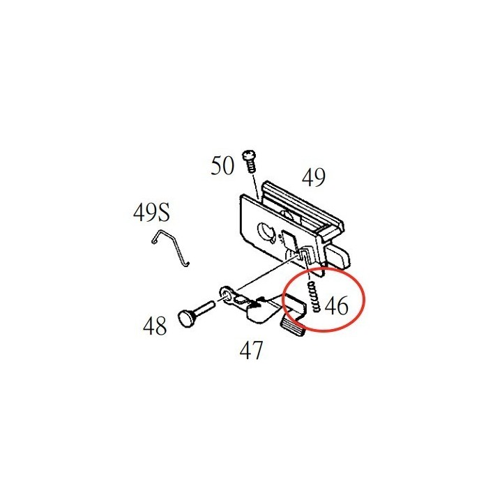 Slide Stop Spring for KJW KP-01 P226