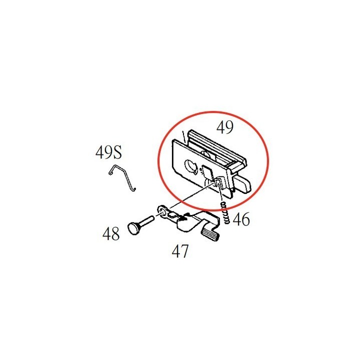 Front Chassis for KJW KP-01 P226