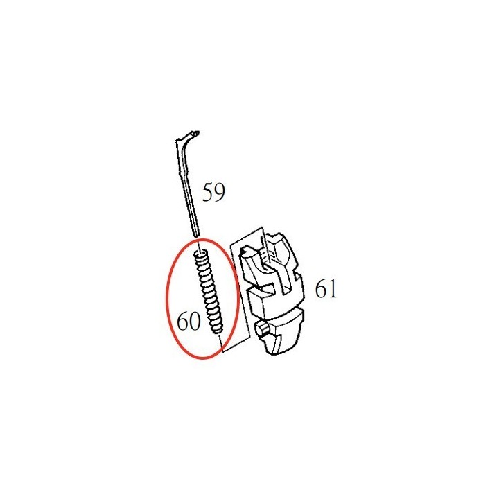 Hammer Spring for KJW KP-01 P226