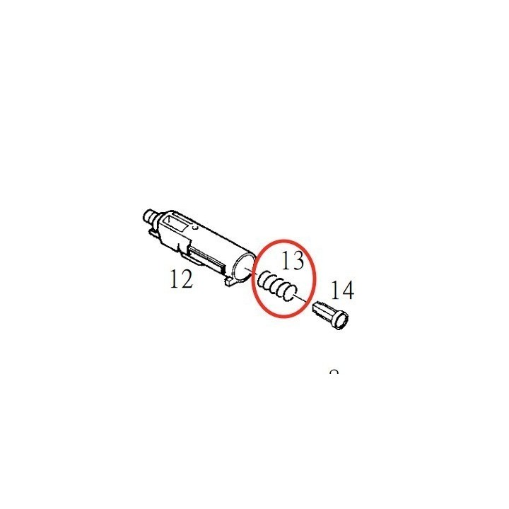 Cylinder Valve Spring for KJW KP-01 P226