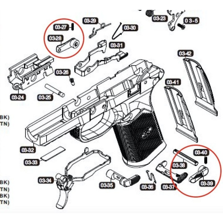 Full Selector Lever for VFC / Cybergun FNX-45