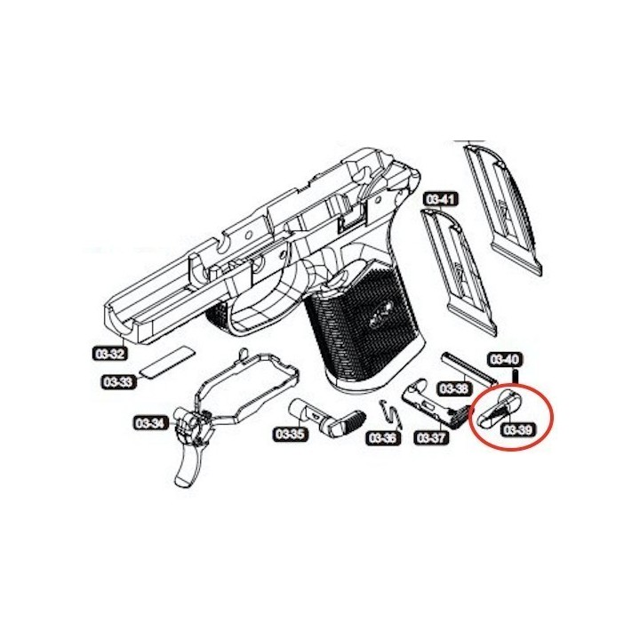 Selector Lever for VFC / Cybergun FNX-45