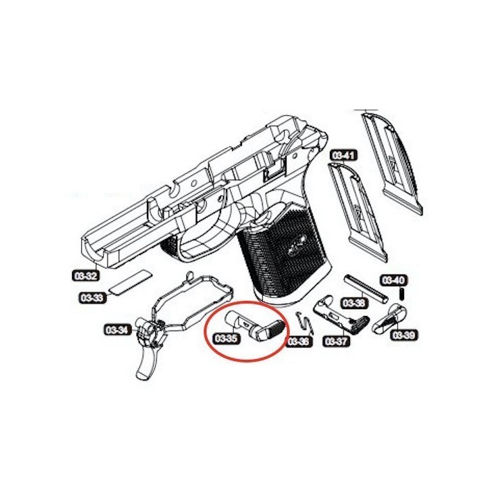 Takedown Lever for VFC / Cybergun FNX-45