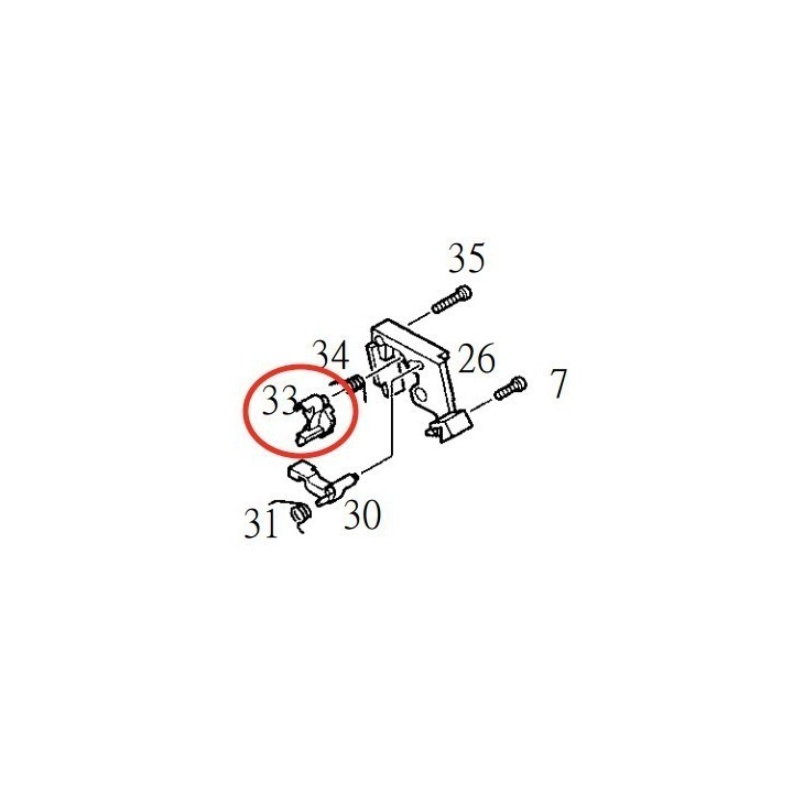 Sear for KJW KP-01 P226
