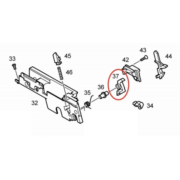 Sear for KJW / ASG M1911 / KP-07