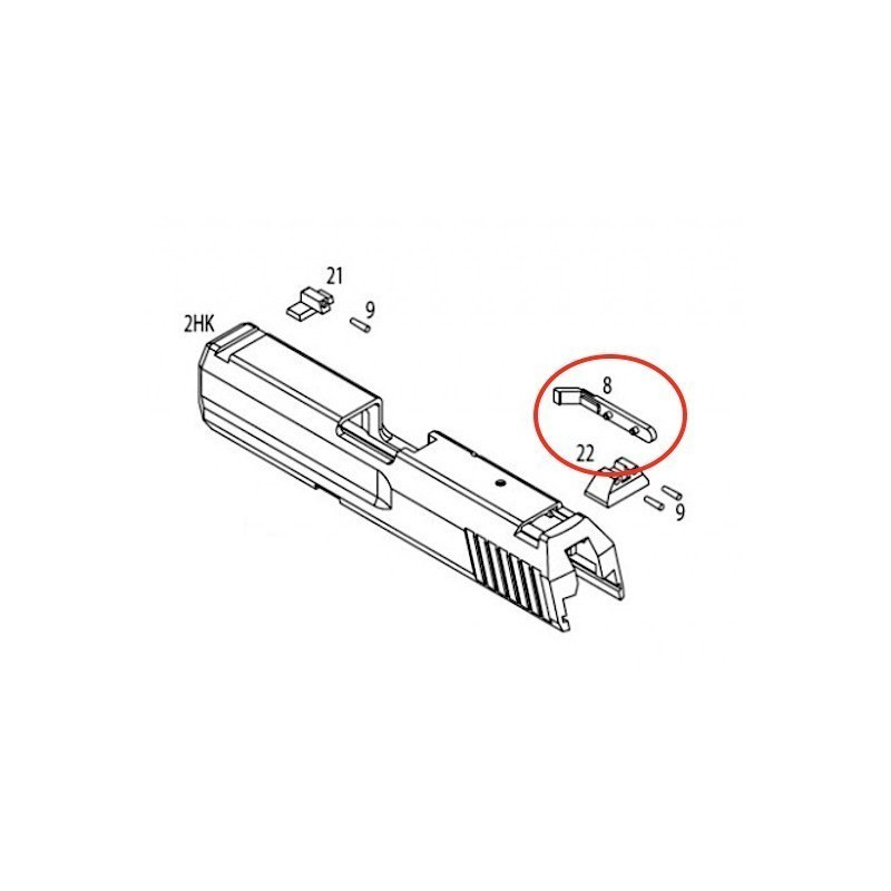 Cover Slide for KSC / KWA USP
