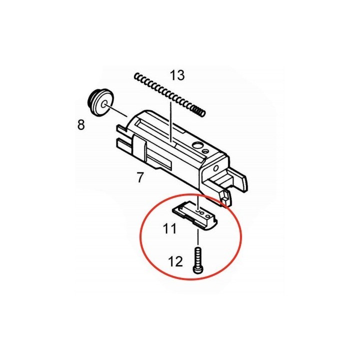 Piston Part for KJW / ASG M1911/ KP-06