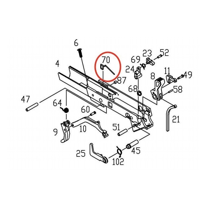 Slide Stop Spring for KJW / ASG CZ75 P09