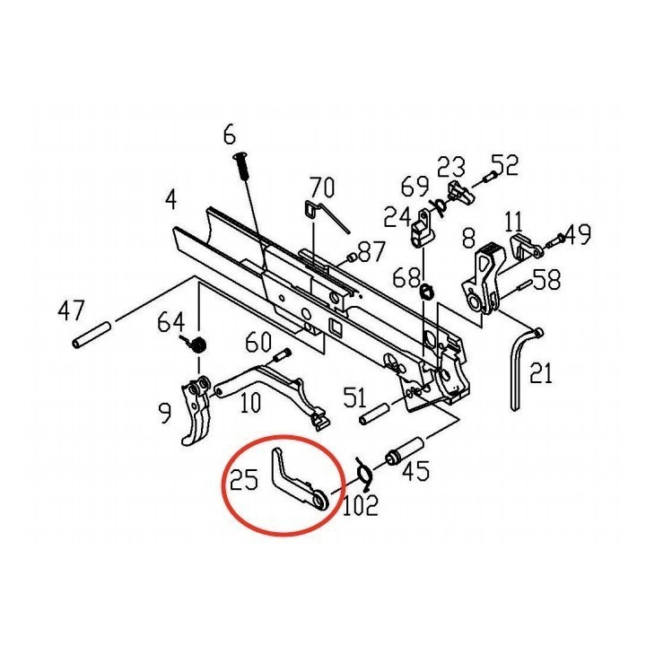 Valve Lock Plate for KJW / ASG CZ75 P09