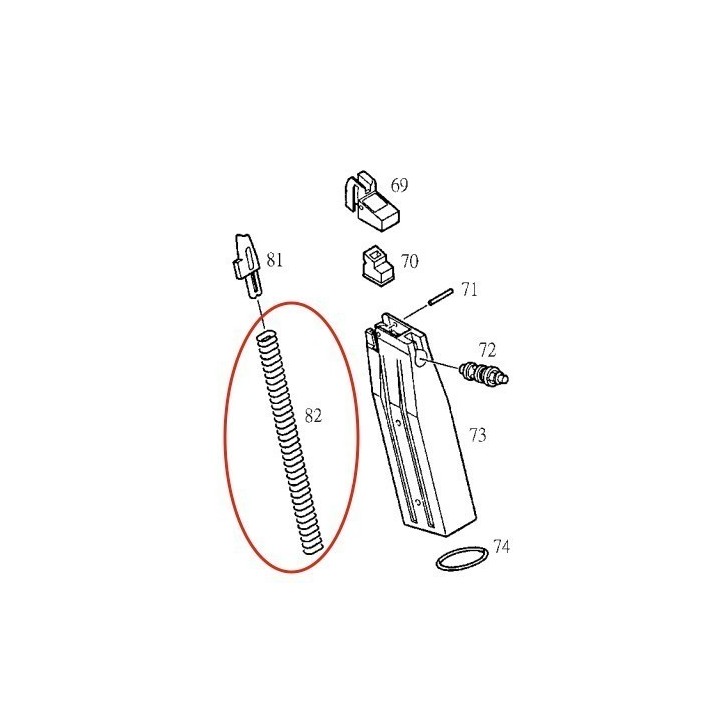 Follower Spring for KJW KP-05