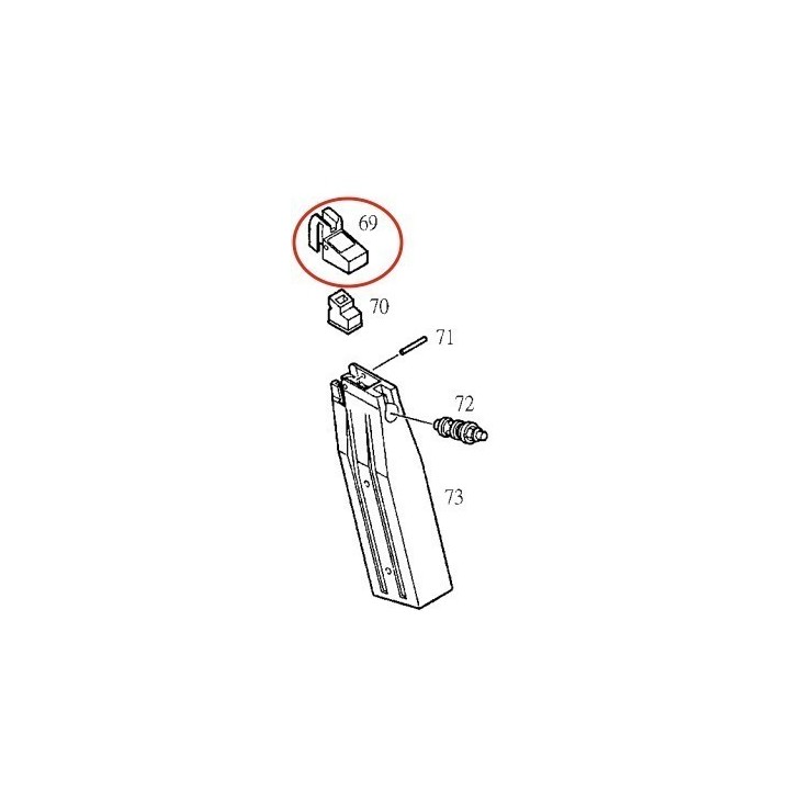 Magazine Lip for KJW KP-06