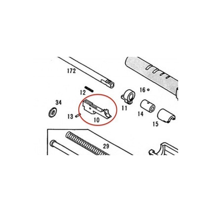 Inner Barrel Base for KSC/ KWA Glock