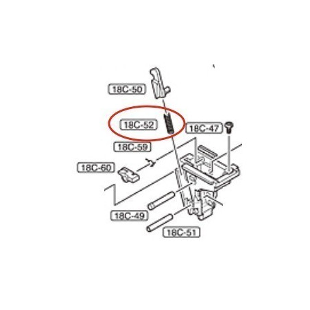 Disconnector Spring for Marui Glock 18C