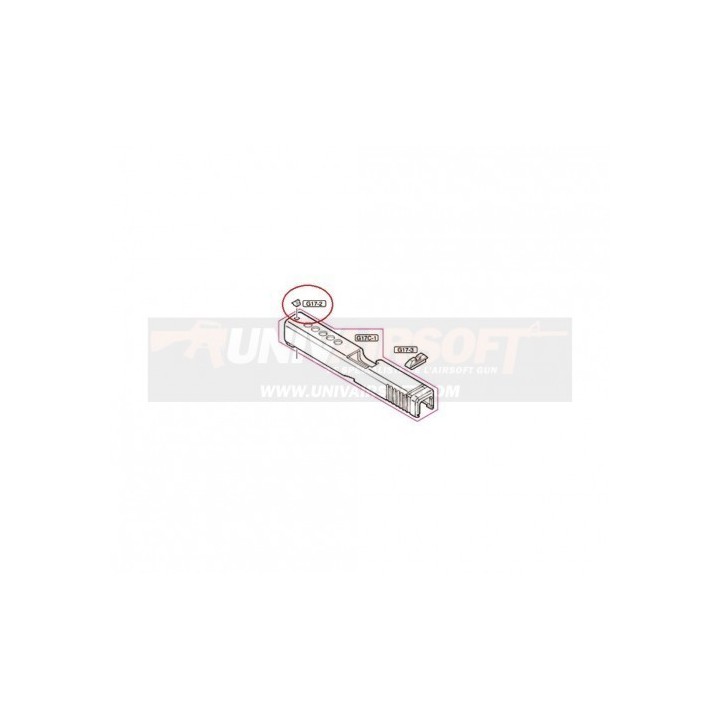 Front Sight for Marui Glock 17