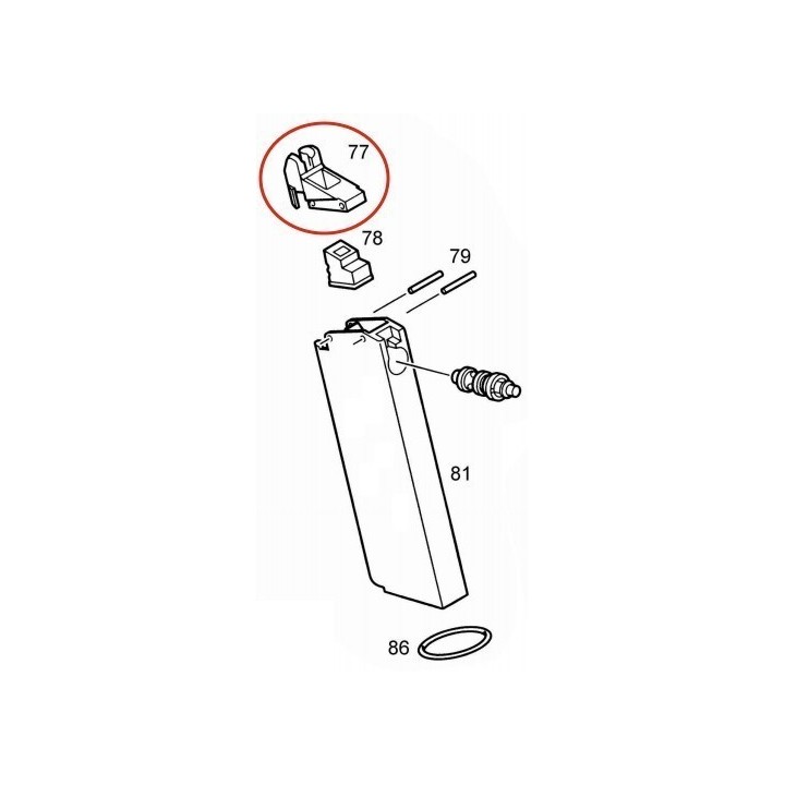 Magazine Lip for KJW / ASG M1911 / KP-07
