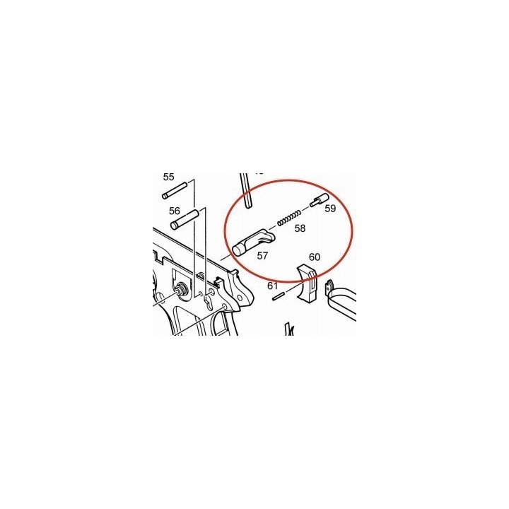 Magazine Catch for KJW M1911 / KP-06