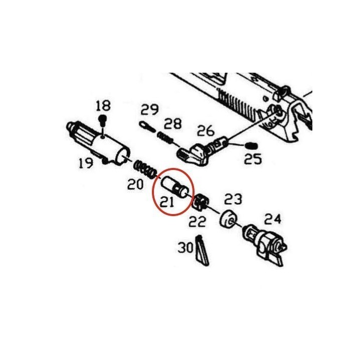 Cylinder Valve for KJW / ASG M9