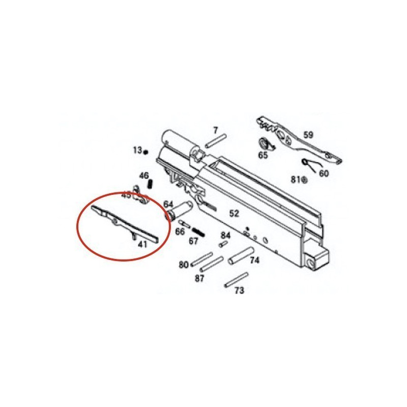 Bolt Catch Bar for KSC / KWA MP7