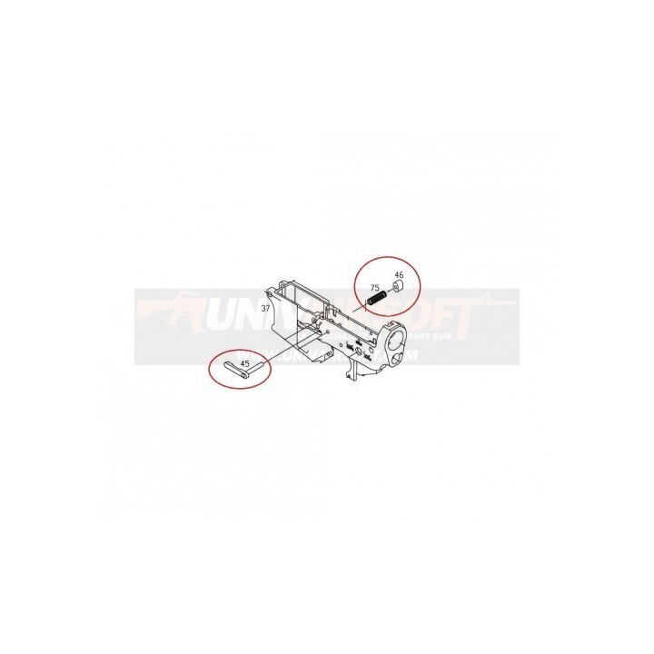 Magazine Catch for KJW M4 GBBR