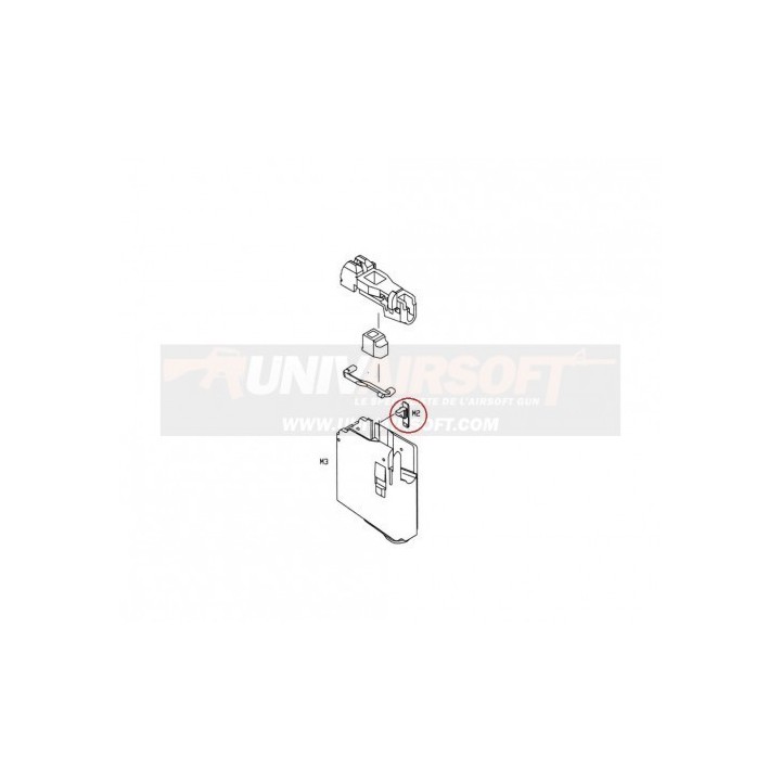 Blank Mode Lever for KJW M4 GBBR