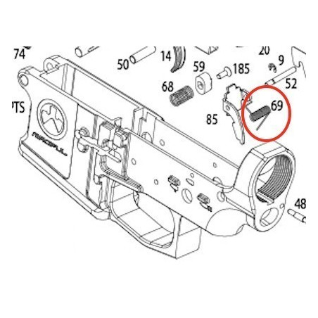 Full Auto Sear Spring for KSC / KWA LM4 GBBR
